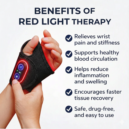 TheraGlow Red Light Therapy Wrist Wrap