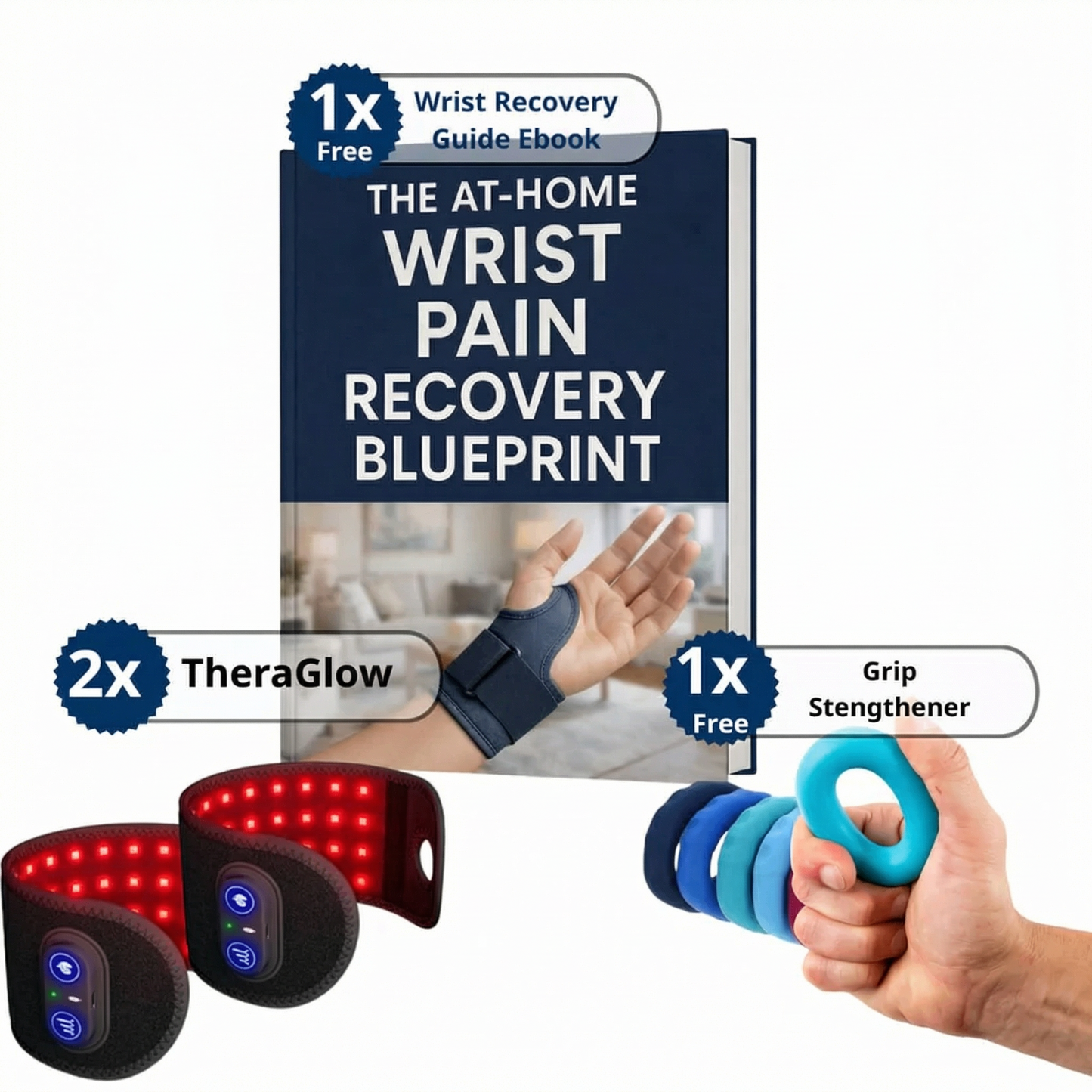 TheraGlow Red Light Therapy Wrist Wrap